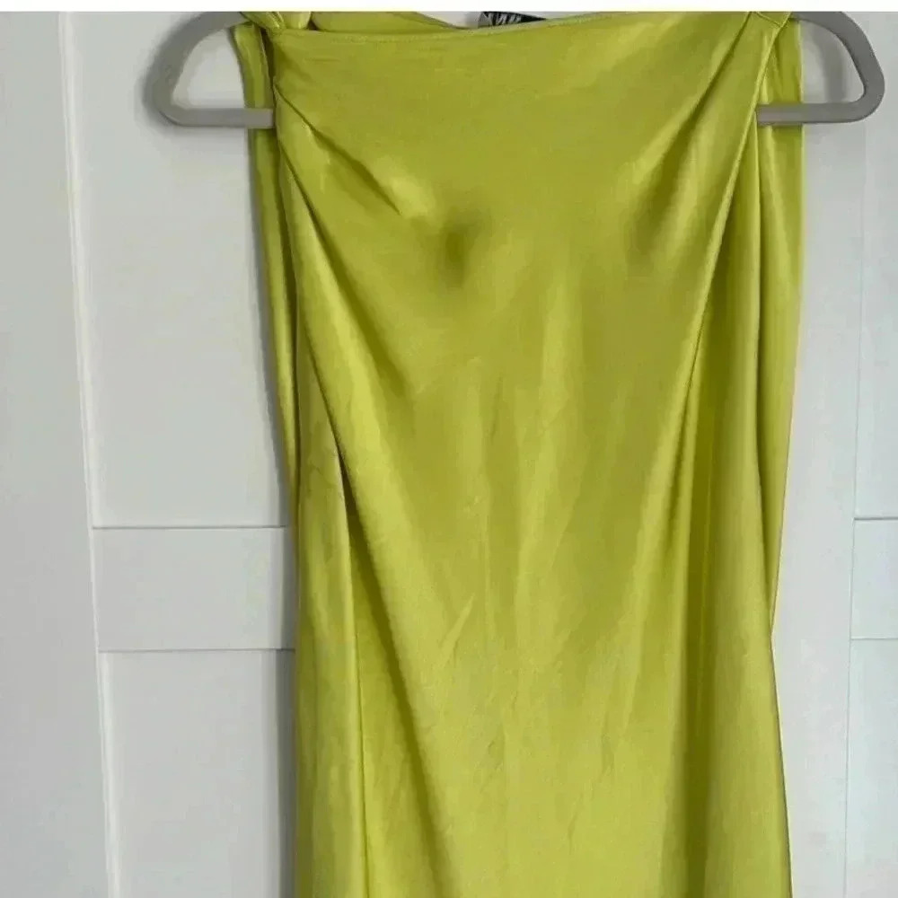 Zara Lime Green Dress - Picture 8 of 11